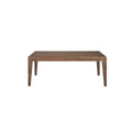 Extendable rectangular dining table in walnut