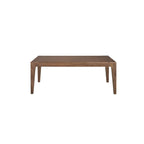 Extendable rectangular dining table in walnut