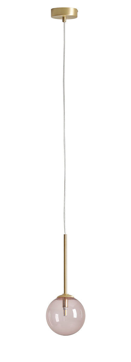Lampada a sospensione Bosso mini 14 Multicolore (ROSA ANTICO) Lampadina Inclusa