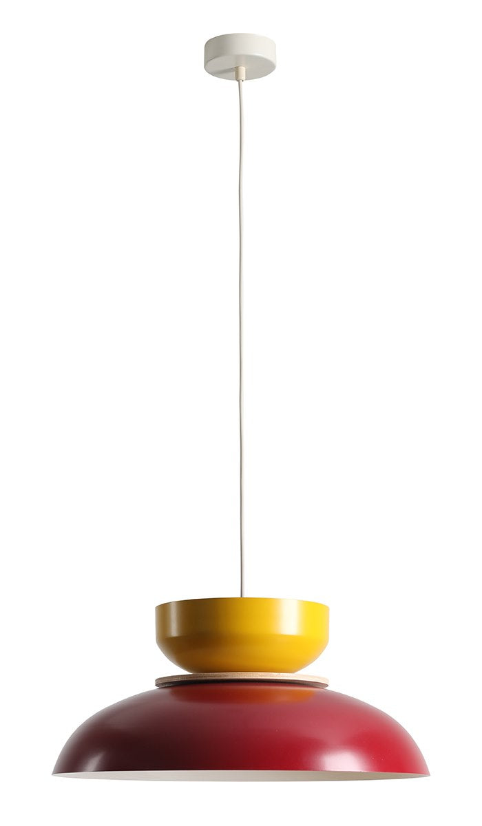 Lampada a sospensione Aldo chiaro (47+ 23+ Legno)