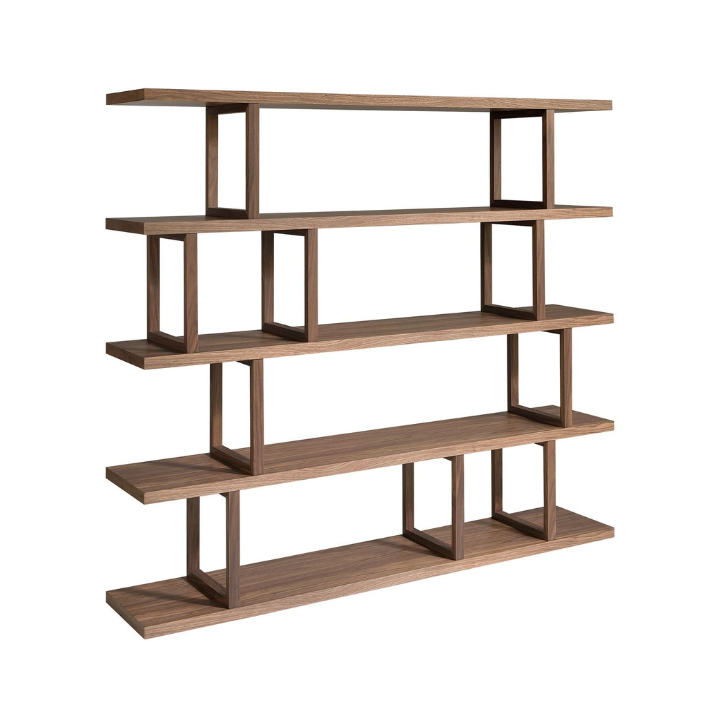 Rectangular walnut shelf