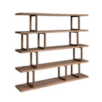 Rectangular walnut shelf