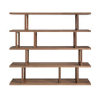 Rectangular walnut shelf