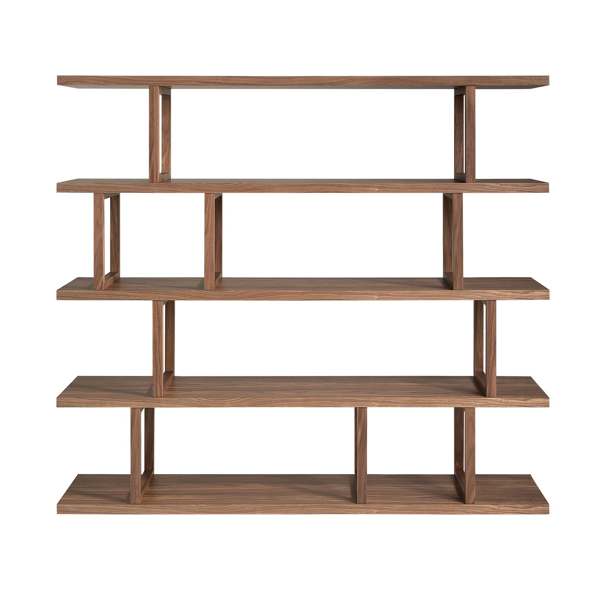 Rectangular walnut shelf