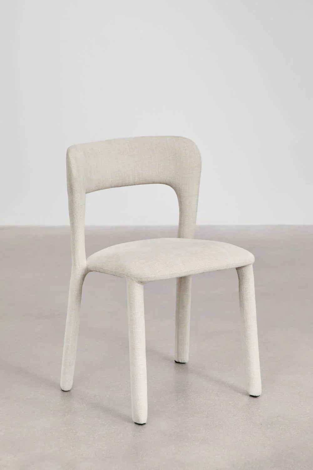Set of 4 Brusel upholstered dining chairs