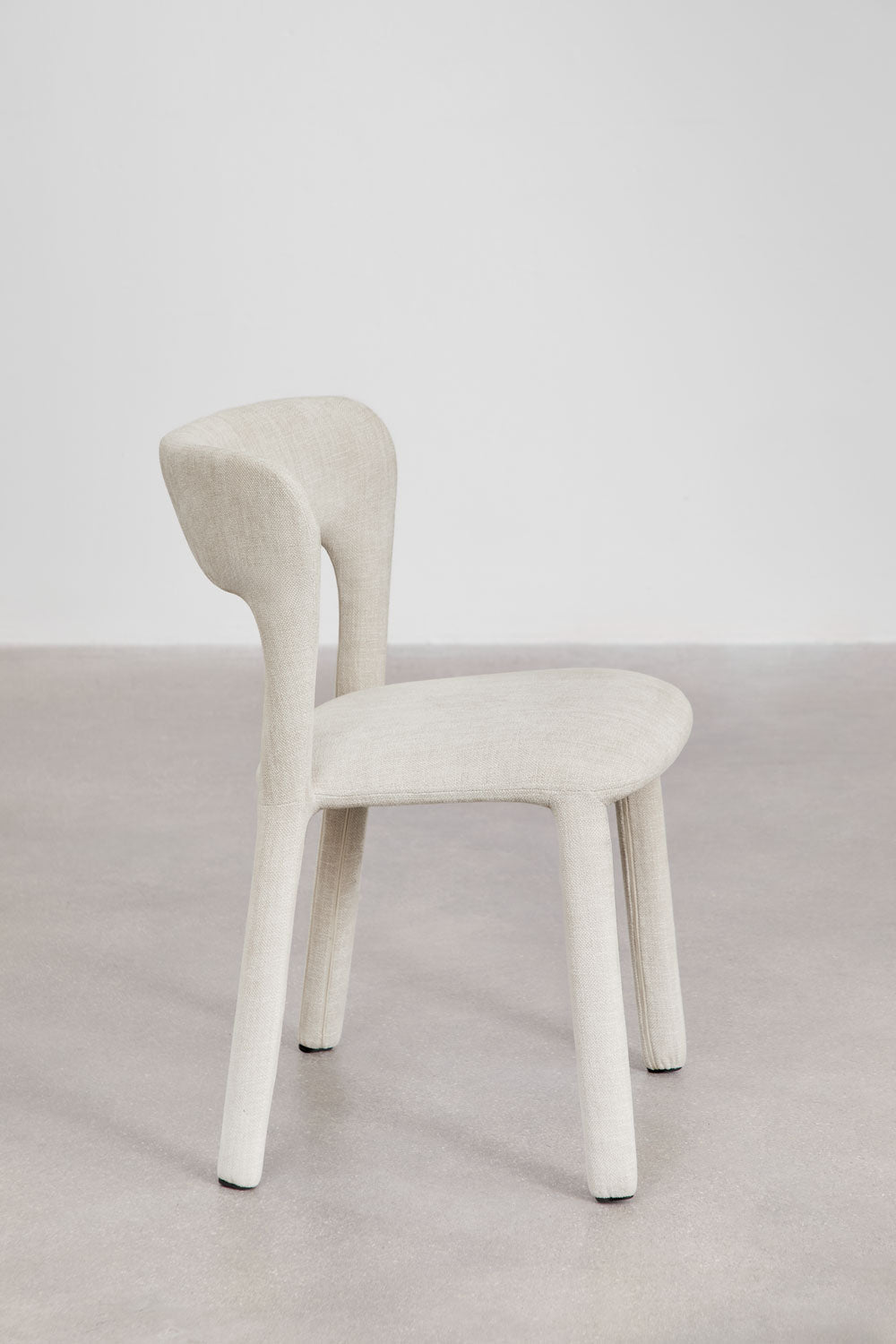 Set of 4 Brusel upholstered dining chairs