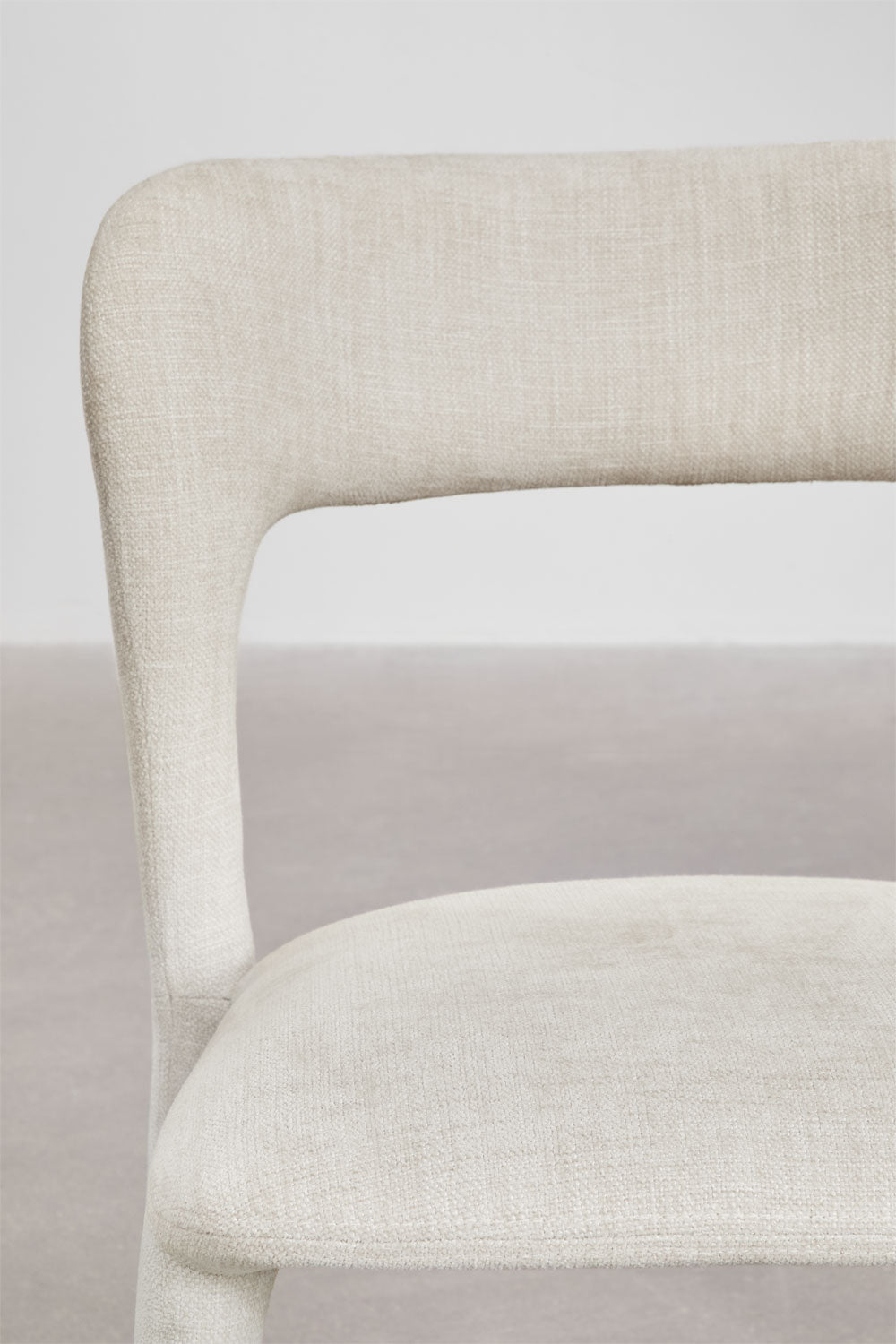 Set of 4 Brusel upholstered dining chairs