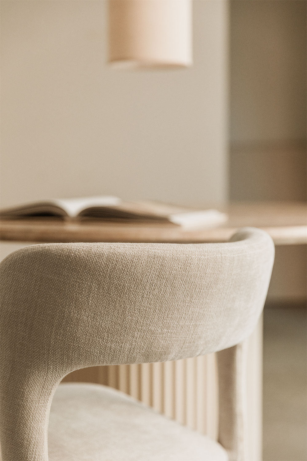 Set of 4 Brusel upholstered dining chairs