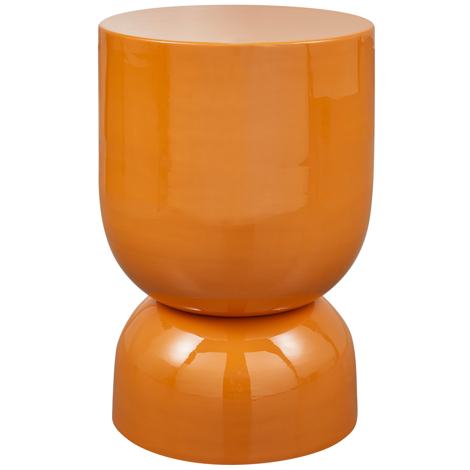 Set of 2 — Hekla orange metal side table