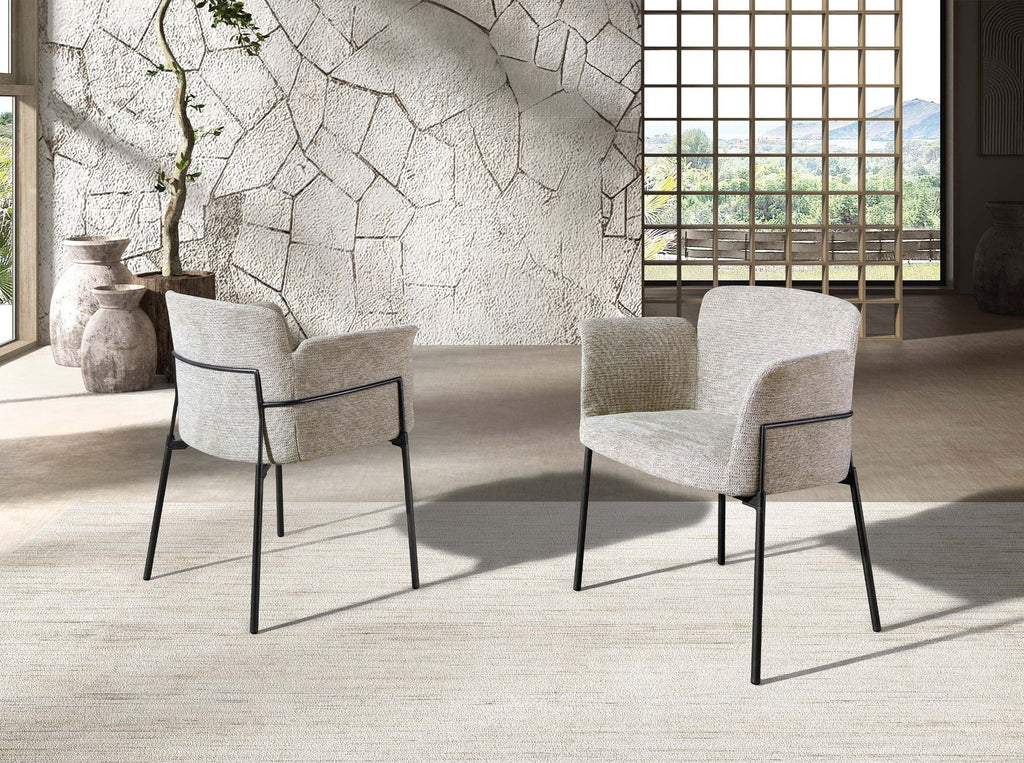 Grey fabric chair
