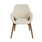 Chair in beige fabric