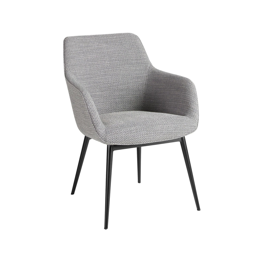 Sedia in tessuto grigio