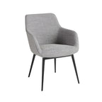 Sedia in tessuto grigio