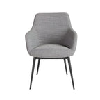 Sedia in tessuto grigio