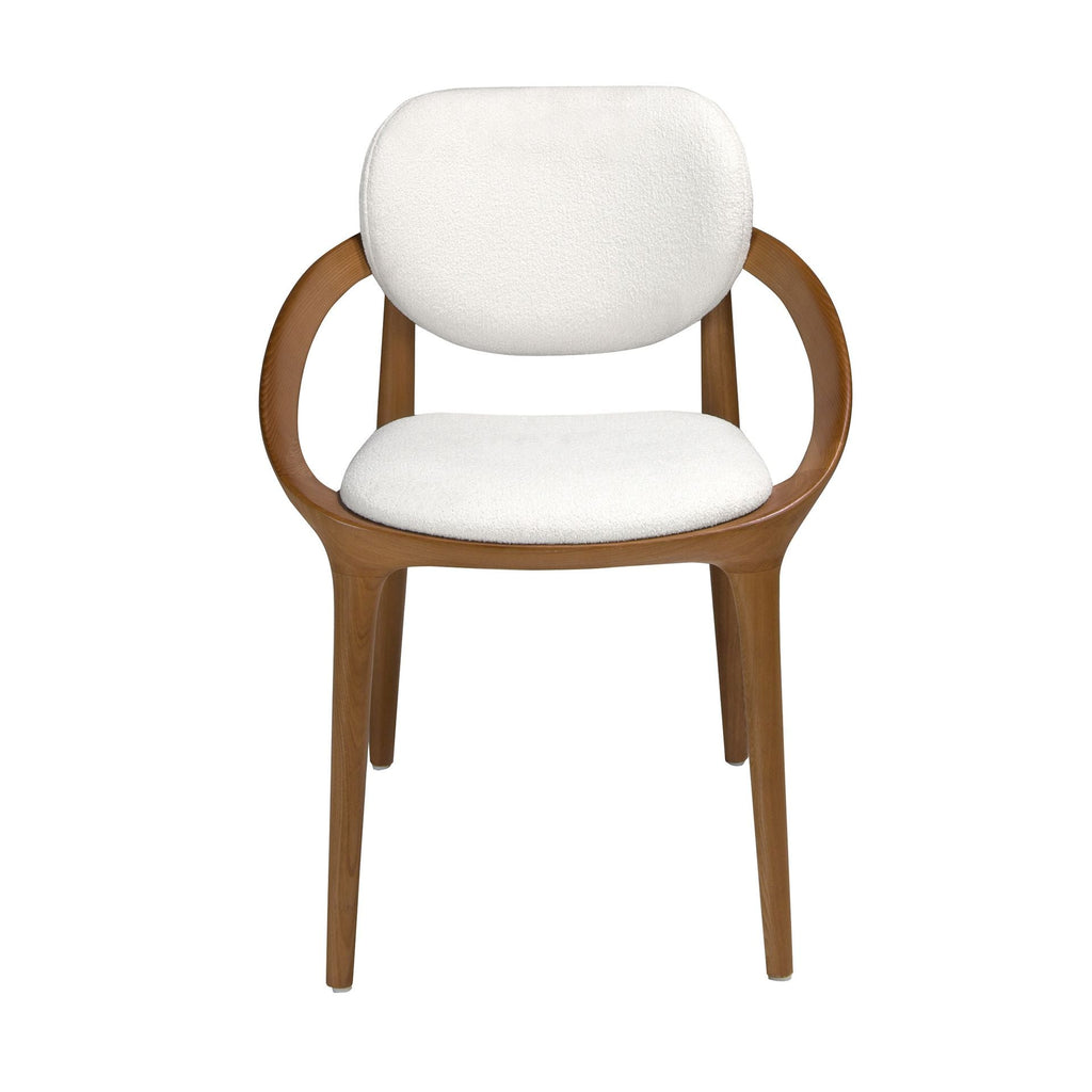 Off-white fabric chair