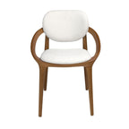 Off-white fabric chair