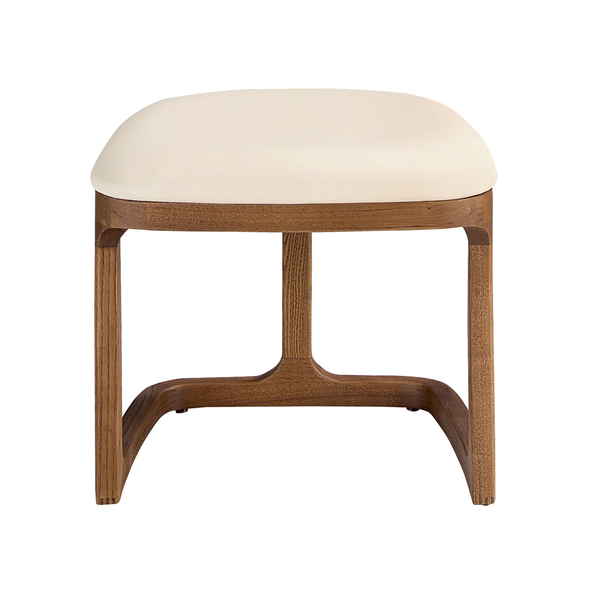 Bench in ecopelle color sabbia