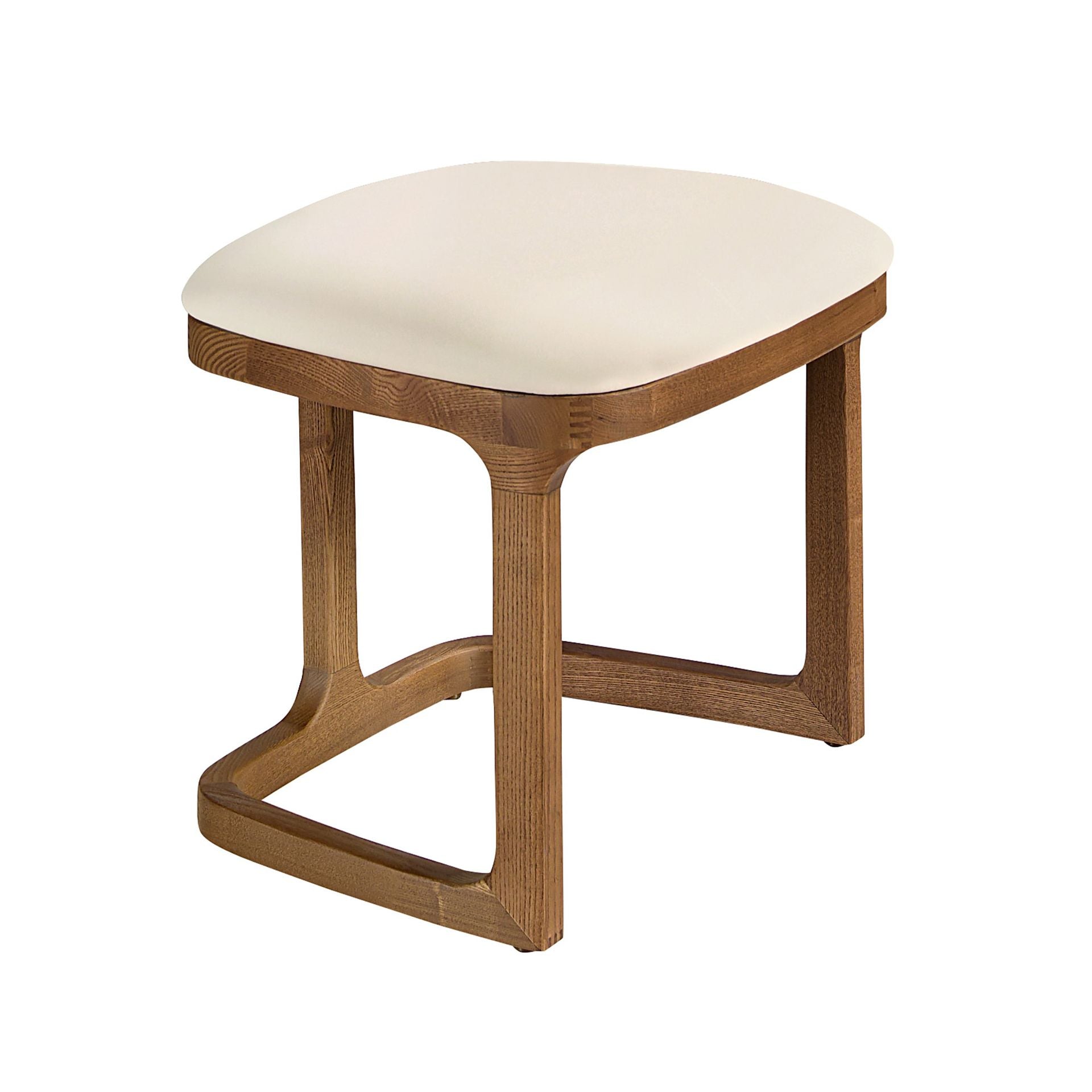 Bench in ecopelle color sabbia