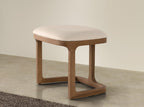 Bench in ecopelle color sabbia
