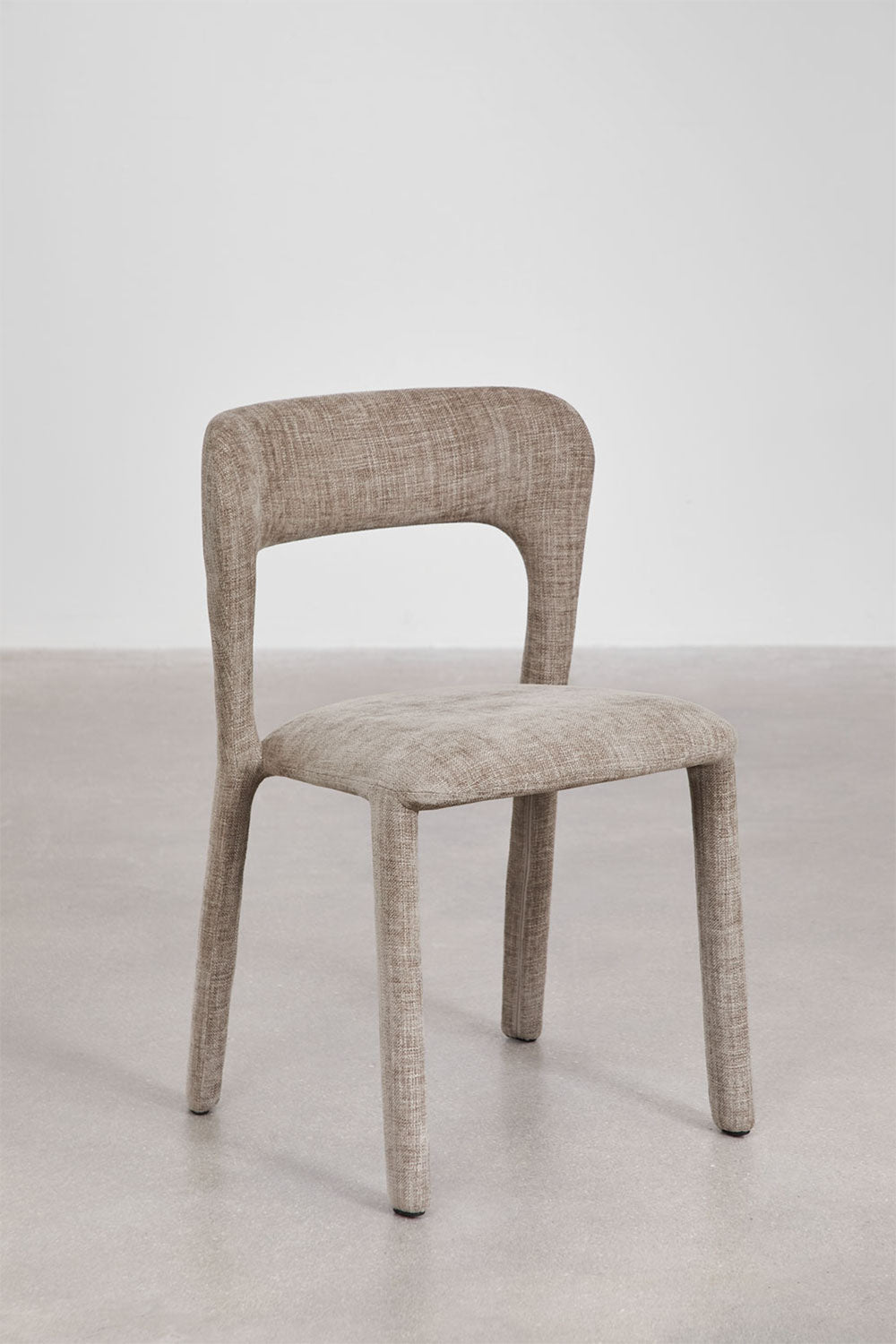Set of 4 Brusel upholstered dining chairs