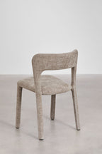 Set of 4 Brusel upholstered dining chairs