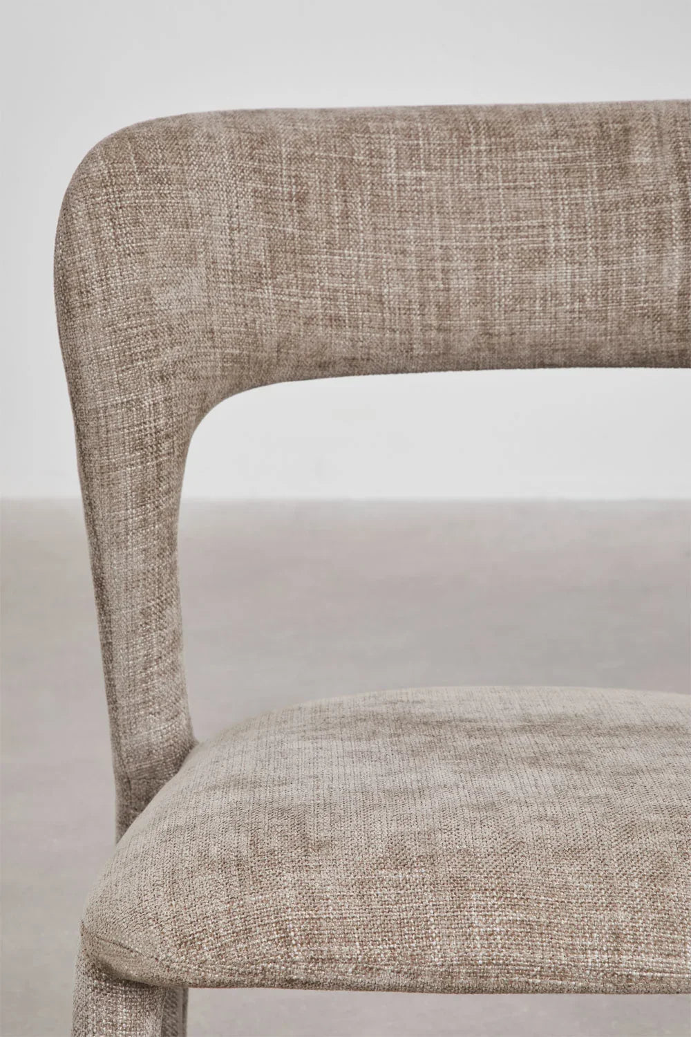 Set of 4 Brusel upholstered dining chairs