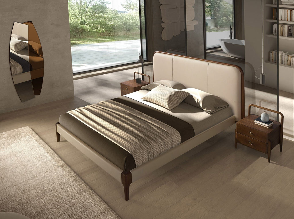 Bedside table walnut