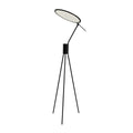 Floor lamp in black steel