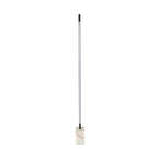 Black steel floor lamp with porcelain marble base