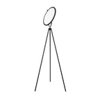 Black steel floor lamp