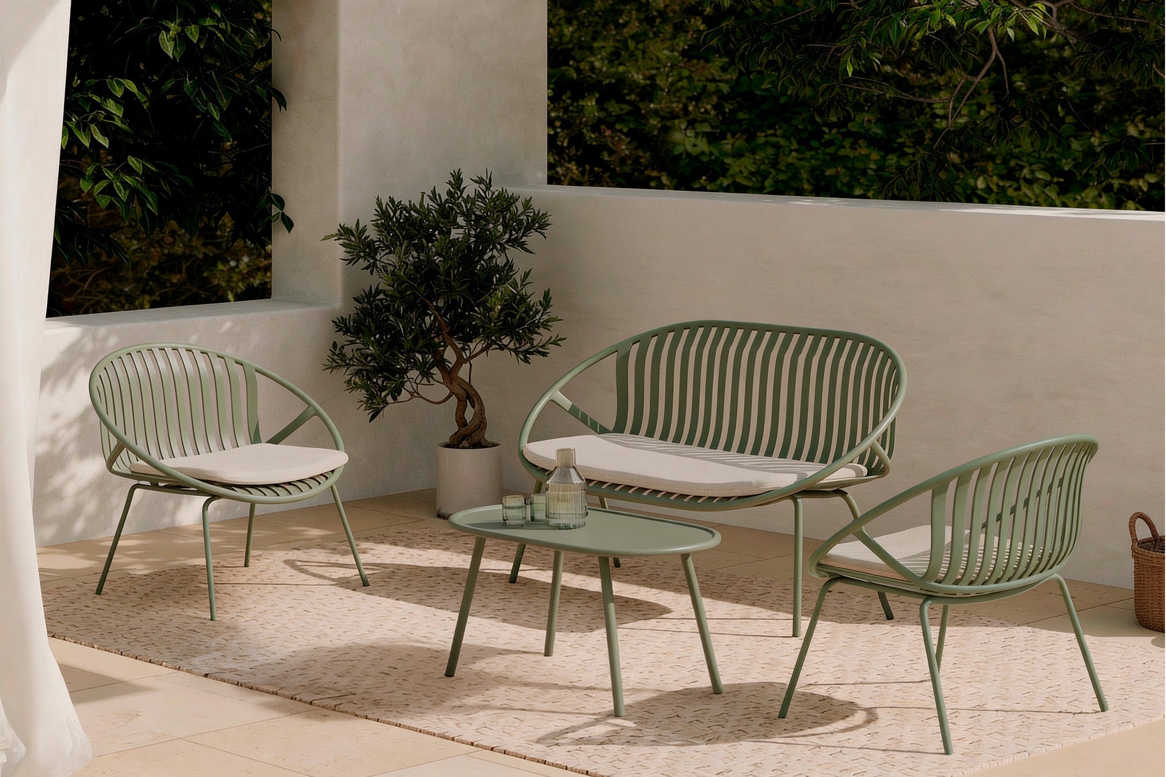 IBIZA Garden set – sofa, 2 armchairs and coffee table