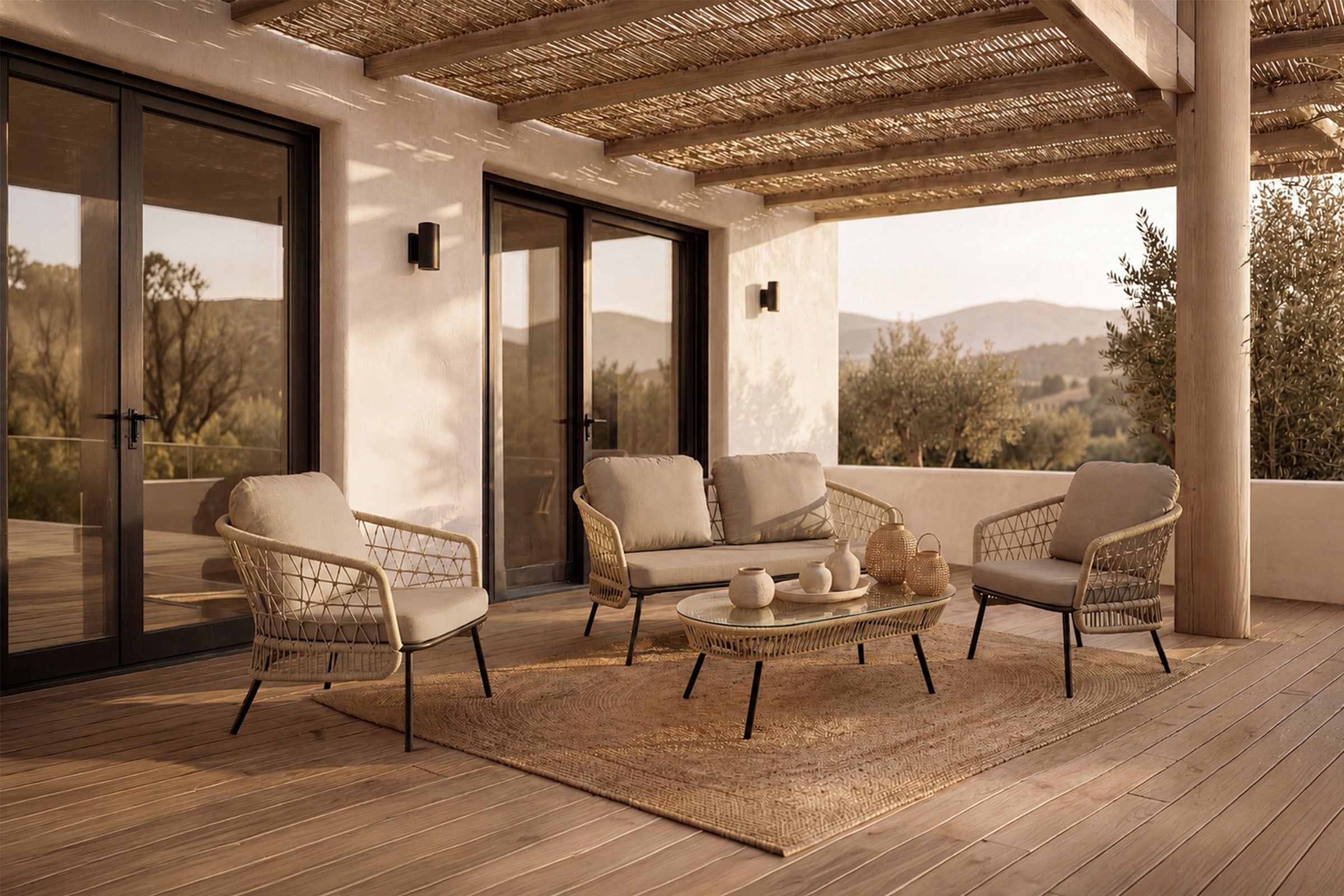 ODES Set - Sofa, 2 Armchairs and Coffee Table