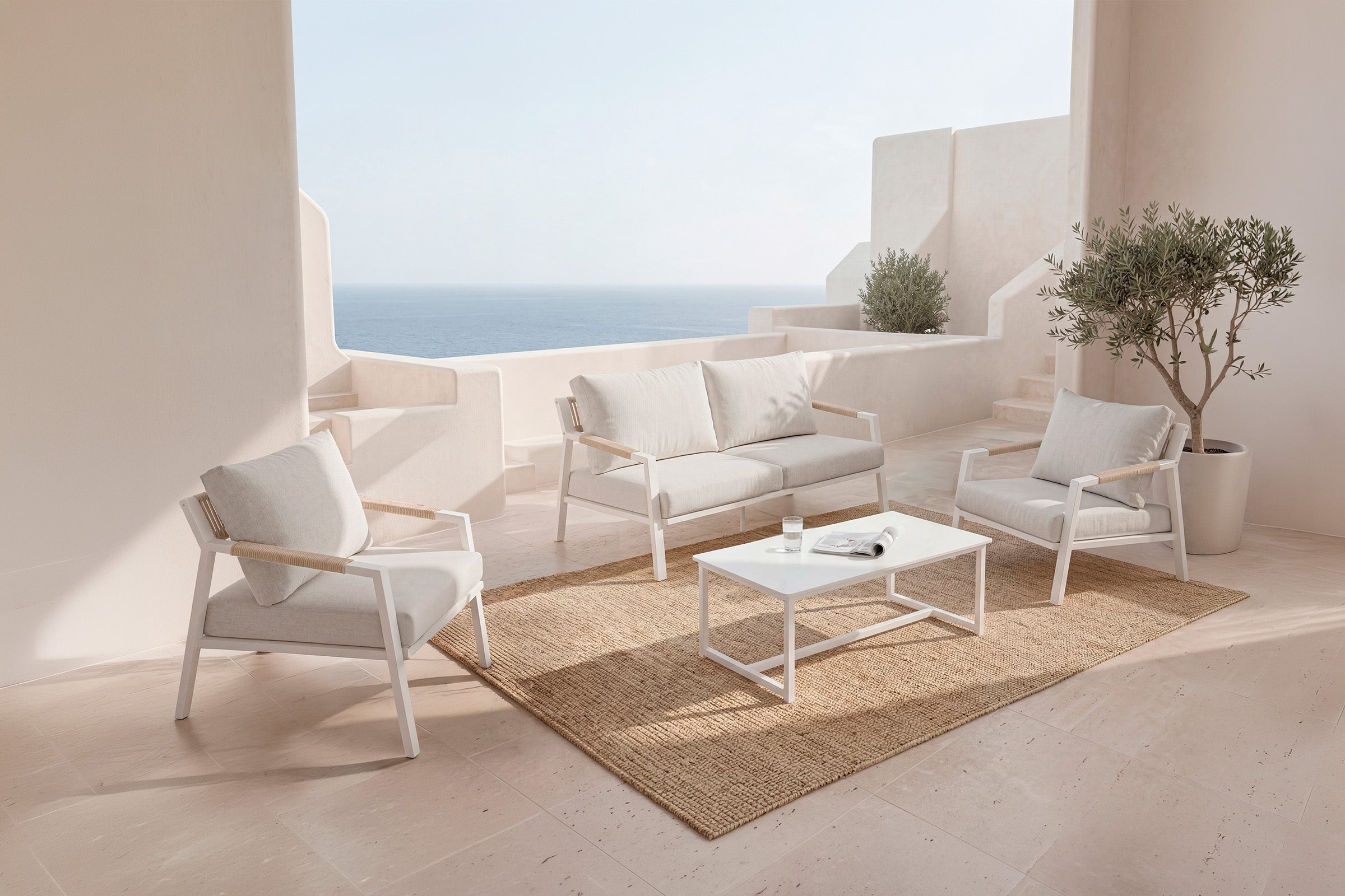 Garden set MUSCAT – sofa, 2 armchairs and coffee table
