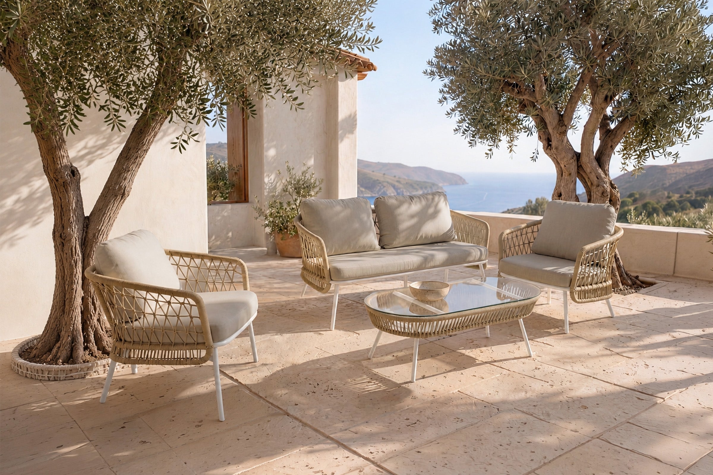 ODES Set - Sofa, 2 Armchairs and Coffee Table
