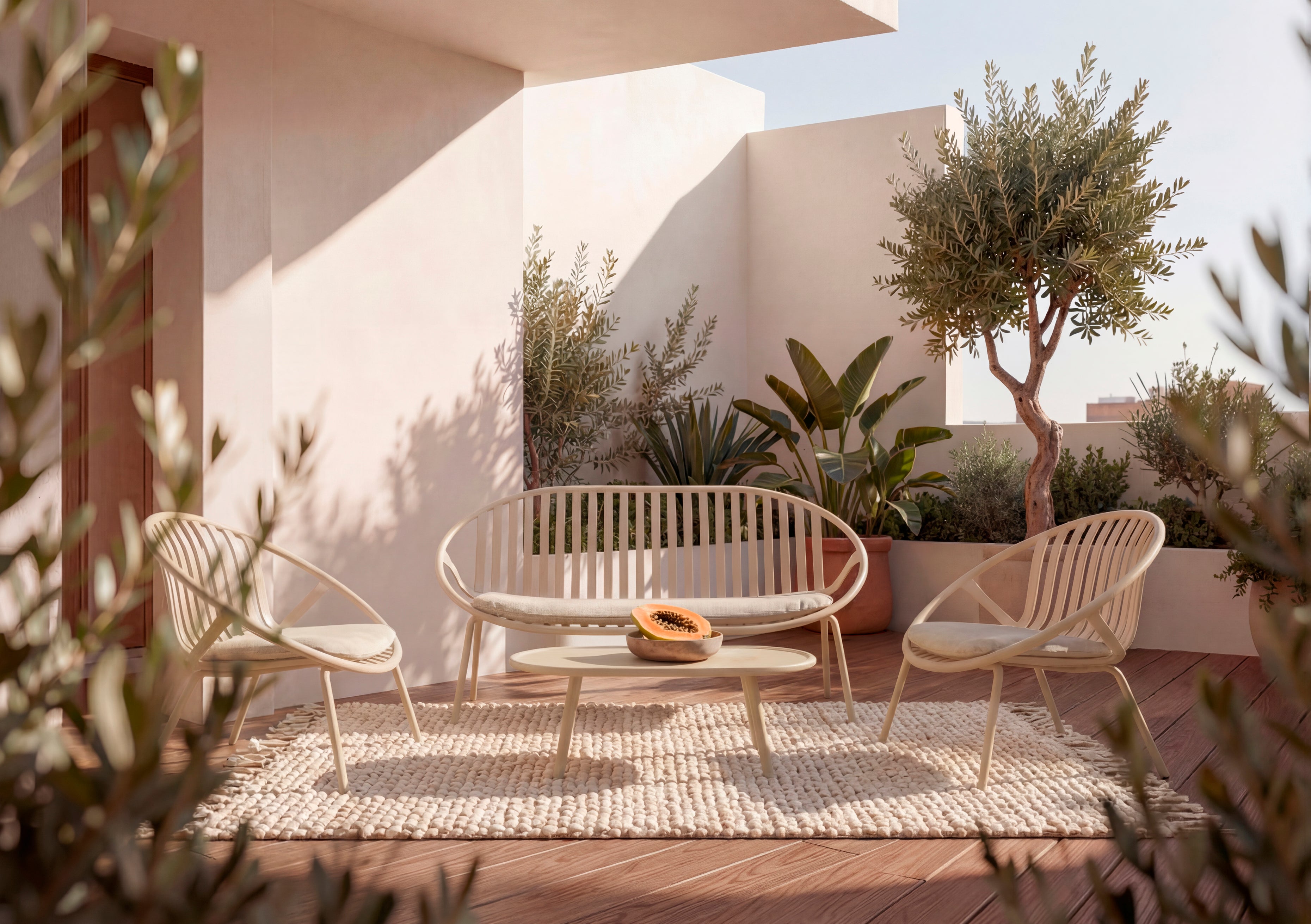 IBIZA Garden set – sofa, 2 armchairs and coffee table