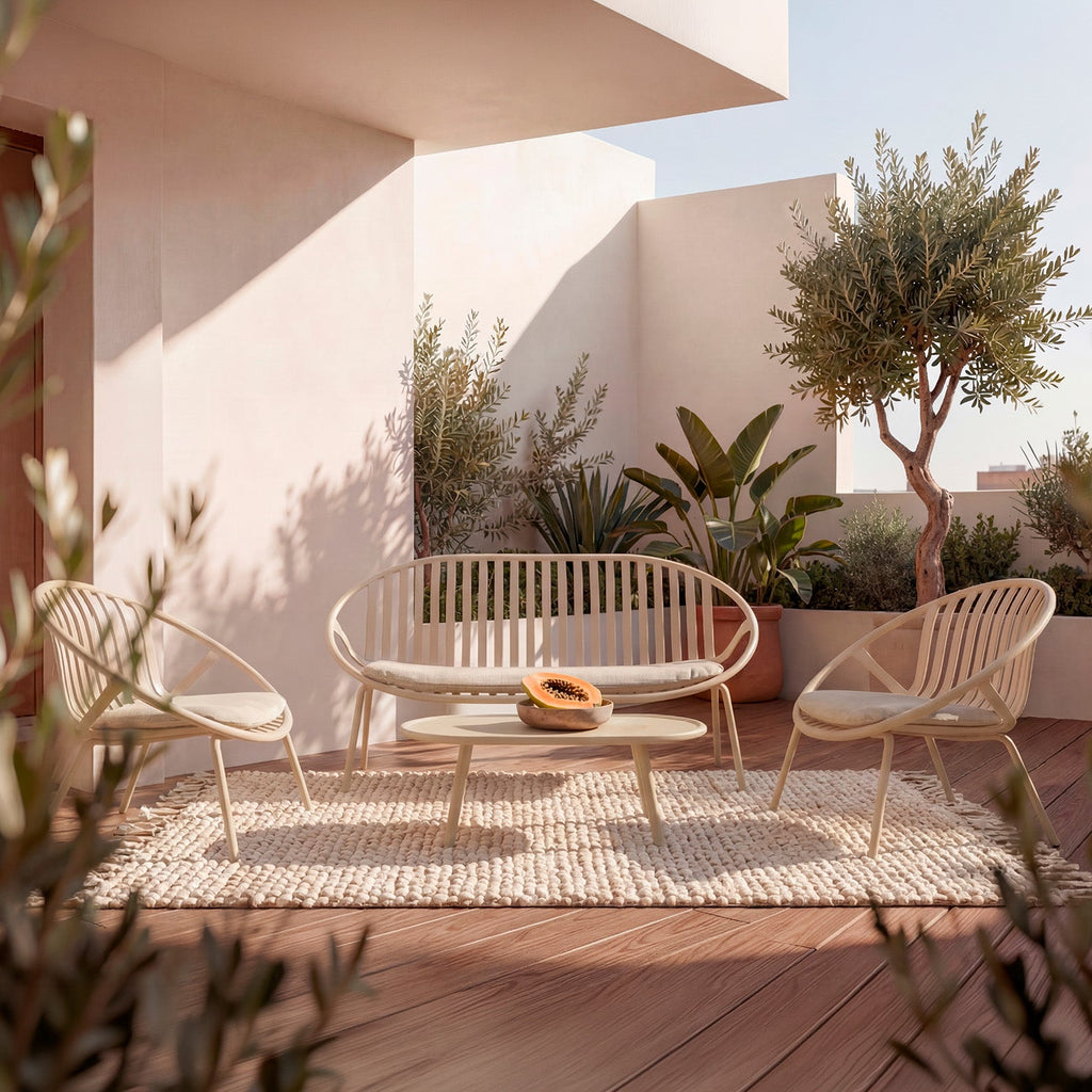 IBIZA Garden set – sofa, 2 armchairs and coffee table